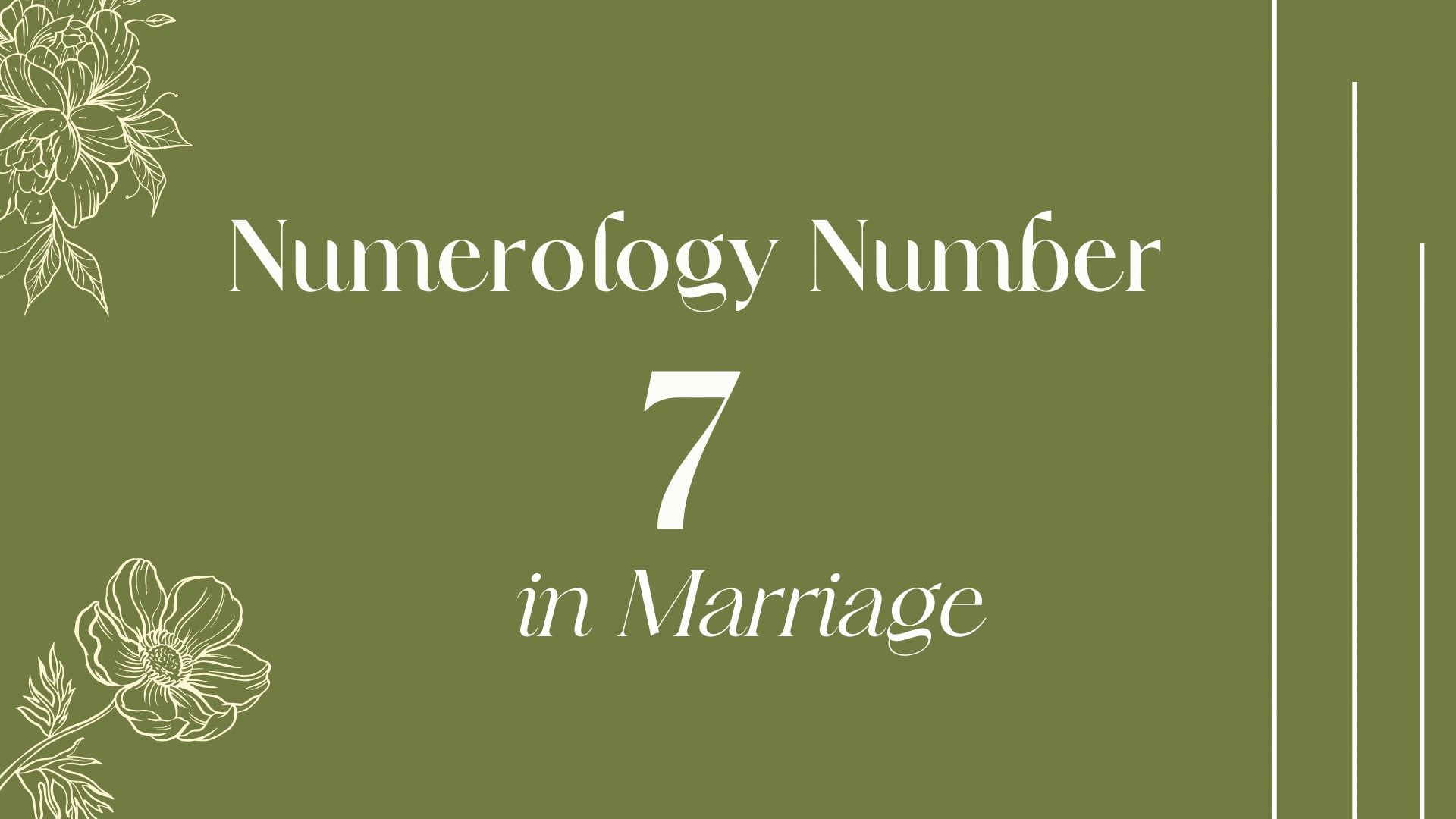 Numerology Number 7 in Marriage